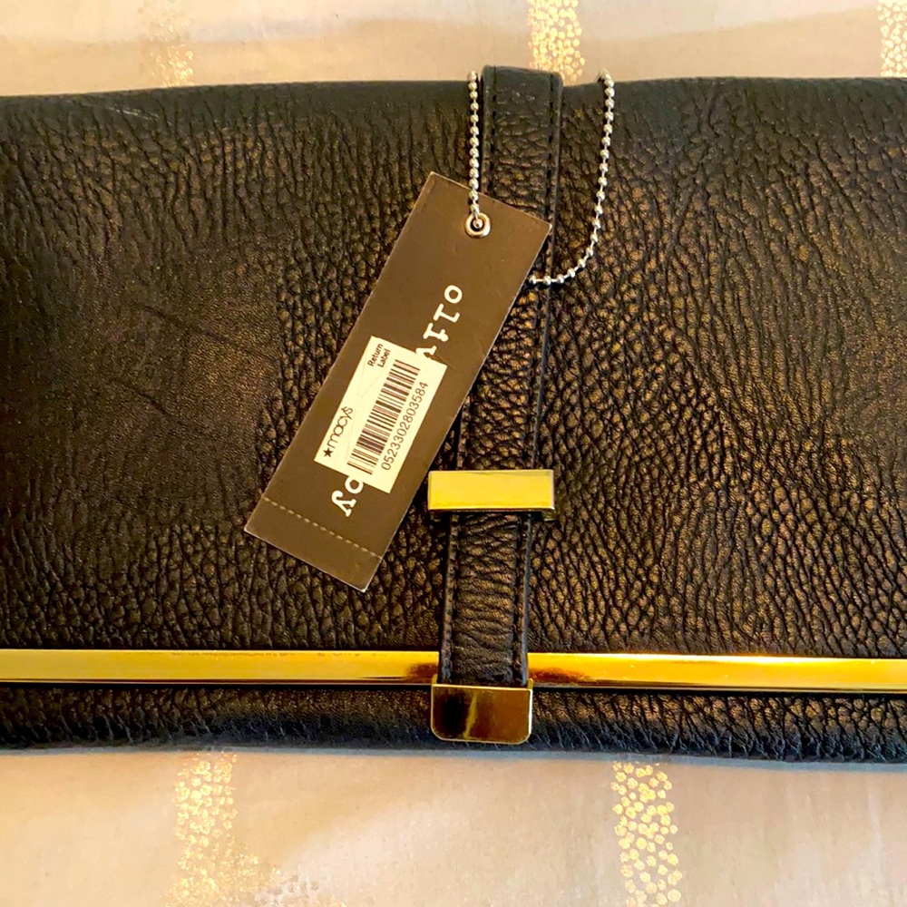 Mini clutch black purse